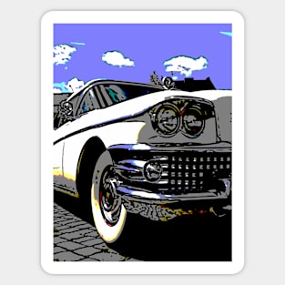 Cartoon Classic Car Sticker